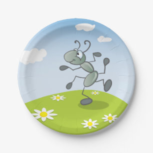 Dancing Ant Paper Plate