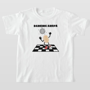 Dancing Arepa Funny Bilingual Venezuelan Arepa  T-Shirt