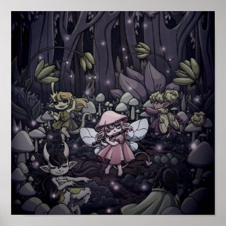 Dancing Around the Fairy Circle Poster