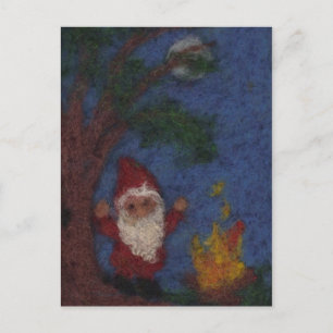 Dancing around the fire postcard