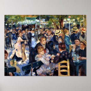 Dancing at Le Moulin de la Galette Poster