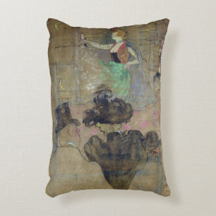 Dancing at the Rouge: La Goulue, 1895 Accent Pillow
