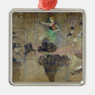 Dancing at the Rouge: La Goulue, 1895 Metal Ornament