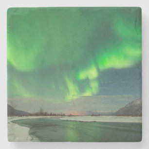Dancing Aurora Stone Coaster