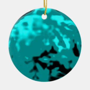 Dancing Ball Cyan Cyan Trans MUSEUM Zazzle Gifts Ceramic Ornament