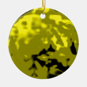 Dancing Ball Gold Yellow Trans MUSEUM Zazzle Gifts Ceramic Ornament