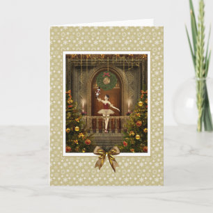 Dancing Ballerina and Nutcracker Blank Card