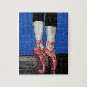 Dancing Ballerina Ballet Shoes Jigsaw Puzzle
