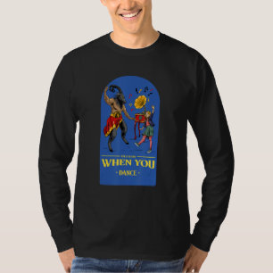 Dancing Baphomet Satan 666 Gothic Saying T-Shirt