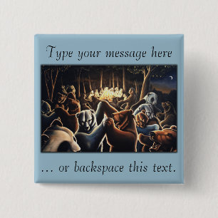 Dancing Bear Buttons Pin Party Animal Art Button