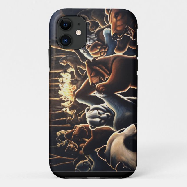 Dancing Bear IPhone 5 Case Wildlife Art  Bear Gift (Back)