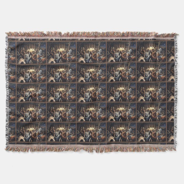 Dancing Bears Blanket Party Animals Throw Blanket (Front)