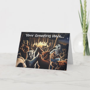 Dancing Bears Greeting Custom Cards Art Cards