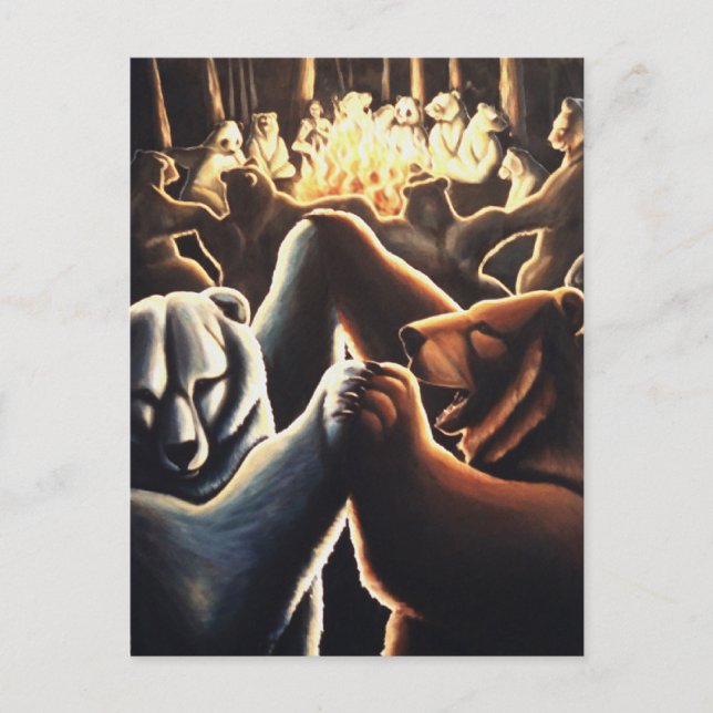 Dancing Bears Postcard Celebration Postcards (Front)