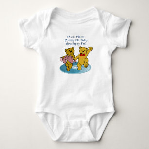 DANCING BEARS-T-SHIRT BABY BODYSUIT