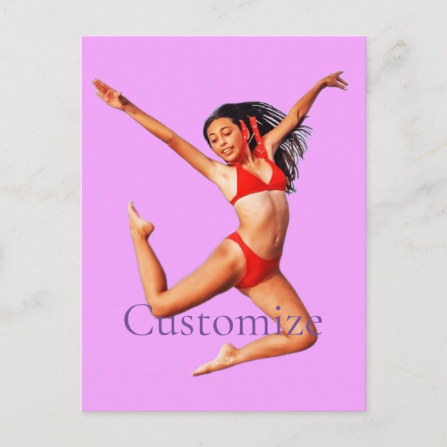 Dancing Bikini Model Thunder_Cove Postcard (Front)