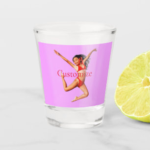 Dancing Bikini Model Thunder_Cove Shot Glass