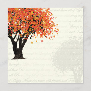 Dancing Blooms Tree Invitation