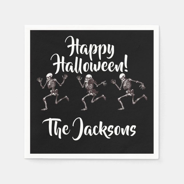 Dancing Bones Napkin (Front)