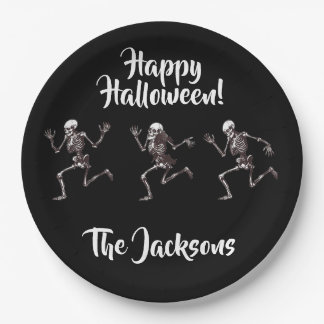 Dancing Bones Paper Plate