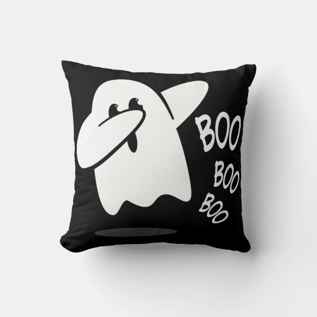 Dancing Boo Throw Pillow (Front)