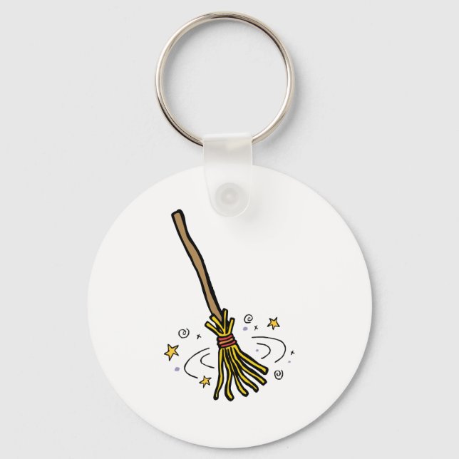 Dancing Broom Keychain (Front)