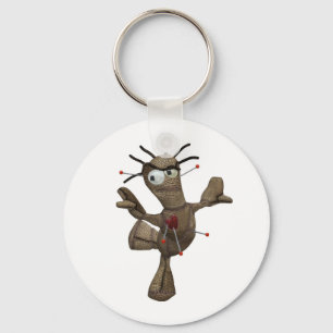 Dancing Brown Voodoo Doll Key Ring