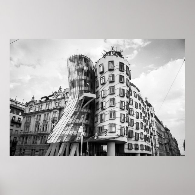 Dancing Building in Prague Poster (Front)