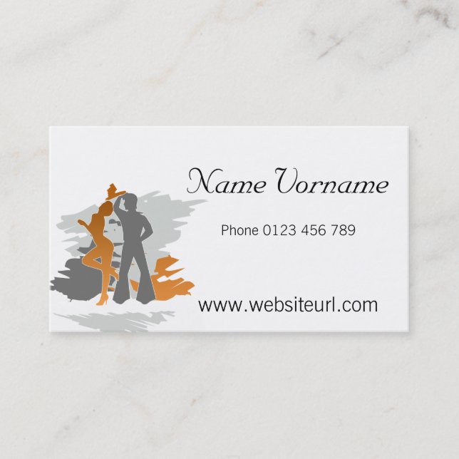 dancing business card (Front)