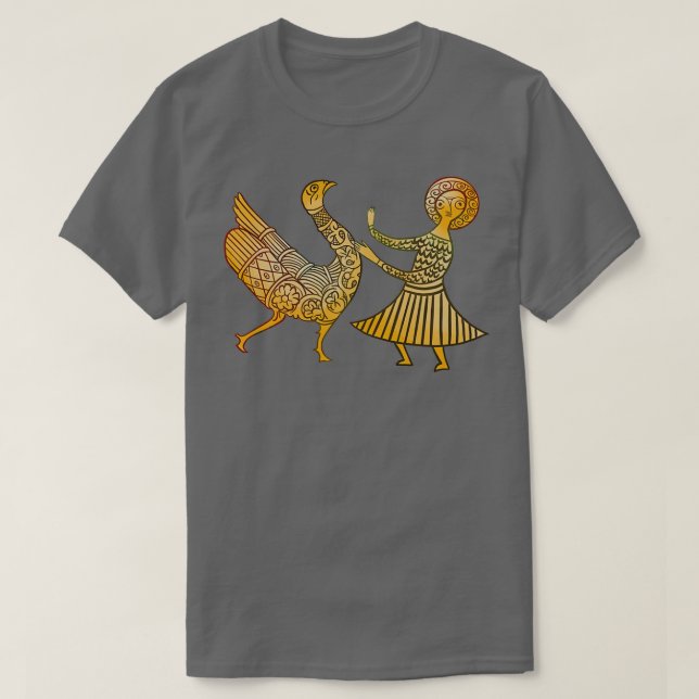 Dancing Byzantine Pottery T-Shirt (Design Front)