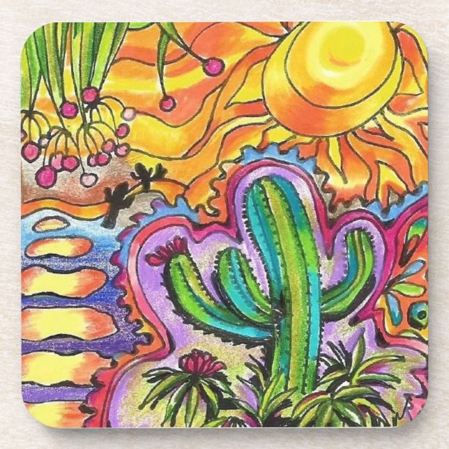 Dancing Cactus Coaster (Front)