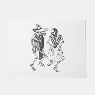 Dancing Calaveras Posada Doormat