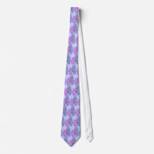 Dancing Cartoon Hippo Tango Tie