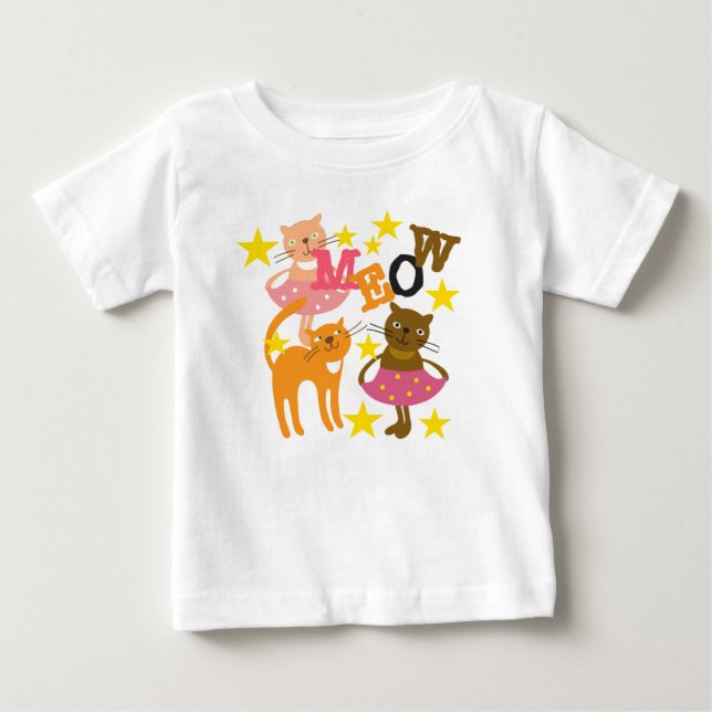 Dancing Cats Baby T-Shirt (Front)