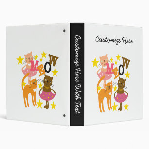Dancing Cats Binder