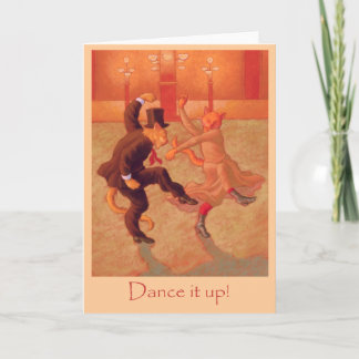 Dancing Cats Birthday Card