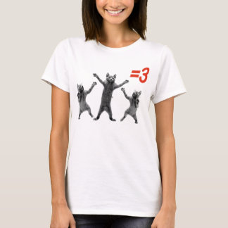 dancing cats equals three nc T-Shirt