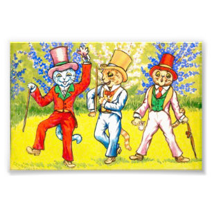 Dancing Cats Photo Print