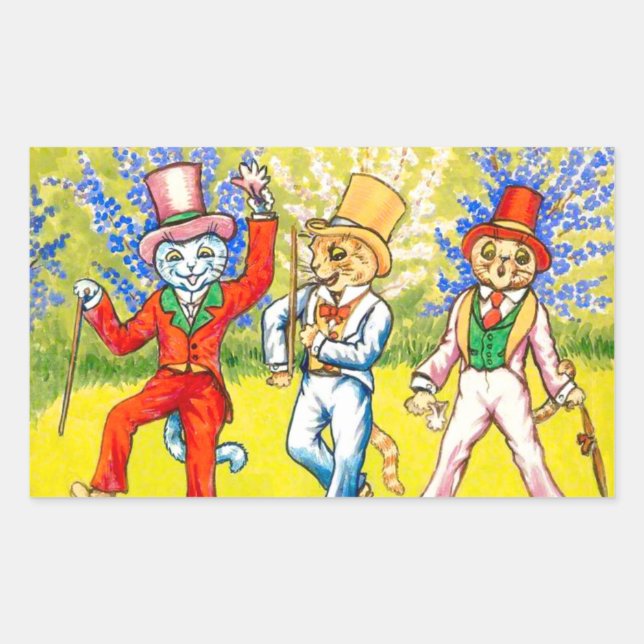 Dancing Cats Sticker (Front)