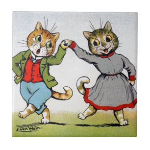 Dancing Cats Tile