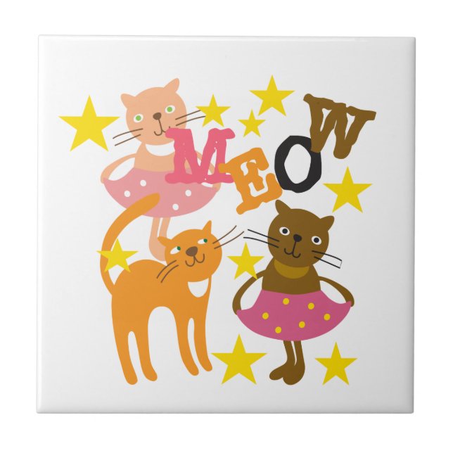 Dancing Cats Tile (Front)