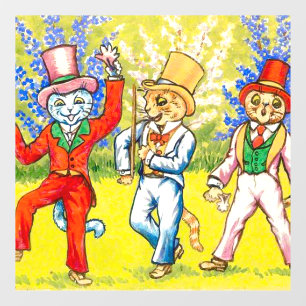 Dancing Cats Window Cling