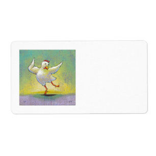 Dancing chicken fun art cute colourful happy