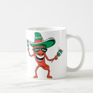 Dancing Chili Pepper Coffee Mug