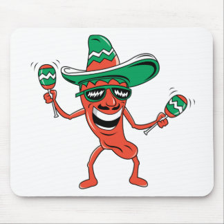 Dancing Chili Pepper Mouse Pad