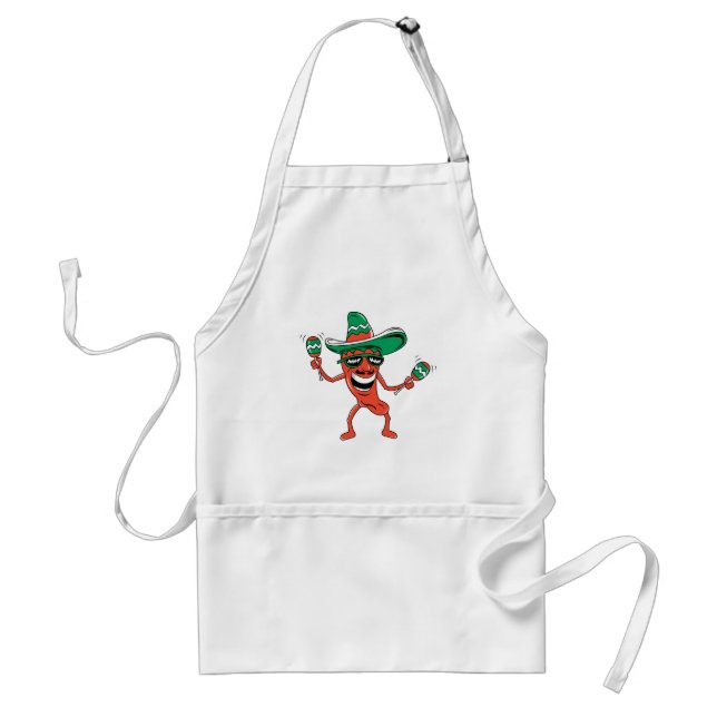Dancing Chili Pepper Standard Apron (Front)