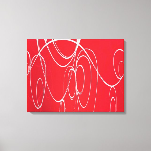 Dancing circles canvas print (Front)