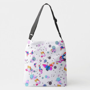 Dancing Colourful Music Crossbody Bag