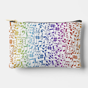 Dancing Colourful Music Notes Musician Music Lover Accessory Pouch