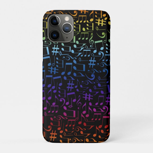 Dancing Colourful Music Notes Musician Music Lover Case-Mate iPhone Case (Back)